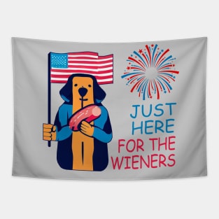 I'm just here for the wieners Tapestry