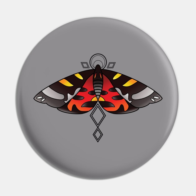 Garden Tiger Moth Pin by IndigoCarter