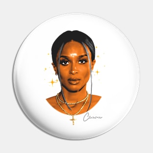 Ciara Big Face Pin