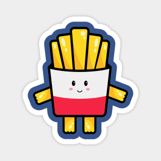 Cute French Fries Magnet