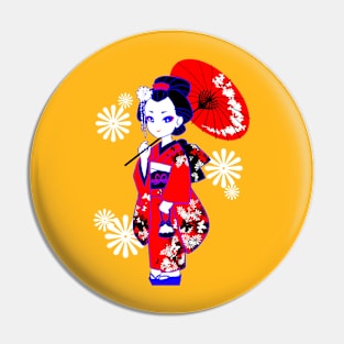 J-POP Geisha Pin