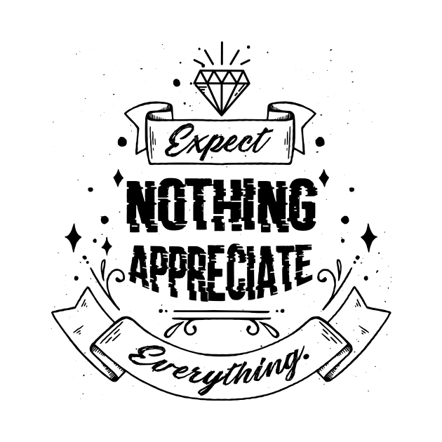 'Expect Nothing Appreciate Everything' Cancer Shirt by ourwackyhome