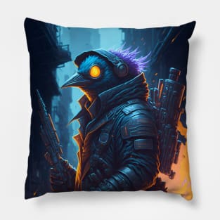 Arctic Anarchist Penguin Pillow