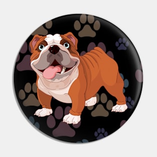 THE DOG LOVE Pin