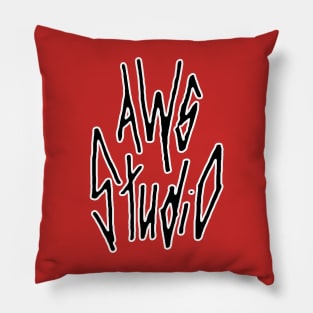 AWS Studio black logo Pillow