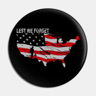 veteran - Lest we forget Pin