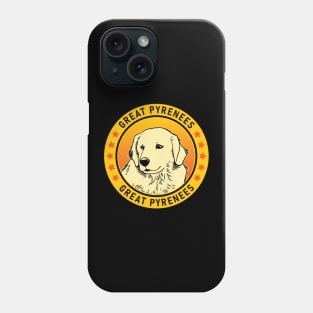 Great Pyrenees Dog Portrait Phone Case