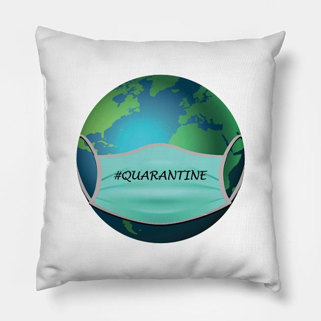 Earth Under Quarantine. Pillow by The Architect Shop