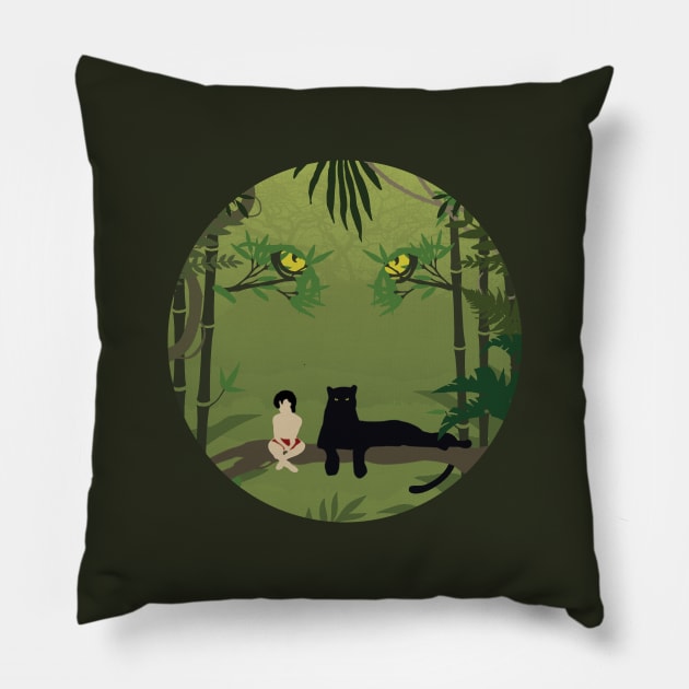 Jungle Book Pillow by JorisLAQ