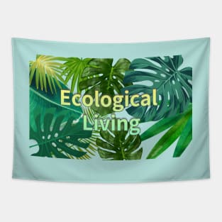 Eco-local living,palm treesummer, summertime, summer season Tapestry