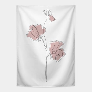 Blush Sweet Pea Tapestry