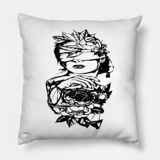 lady justice libra Pillow