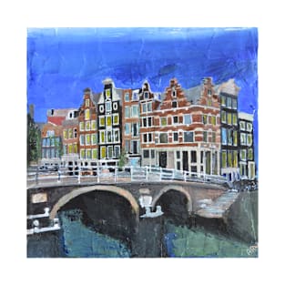 Amsterdam, Canals and Bridge, T-Shirt