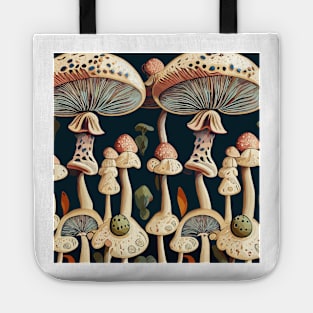 mushroom pattern Tote