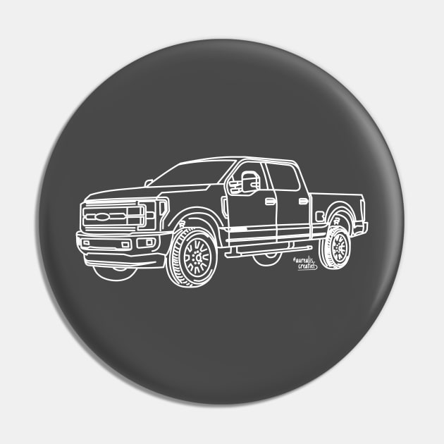 Ford F250 Super Duty car line art Ford F250 Pin TeePublic