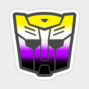 Nonbinary Autobot Pride Magnet