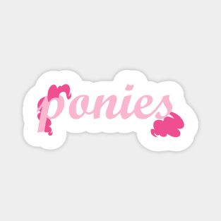 Ponies Typography - Pinkie Pie Magnet