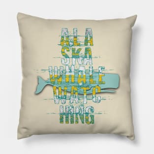 Alaska Whale Watching Pillow