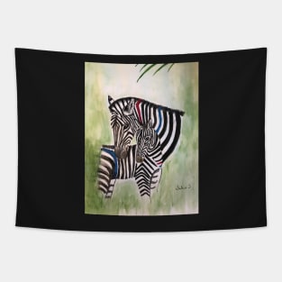 Horses in Pyjamas Zebra Tapestry