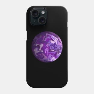 realistic purple planet Phone Case