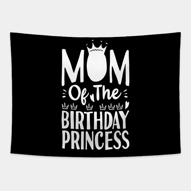 Mom of the birthday princesses Tapestry by Tesszero