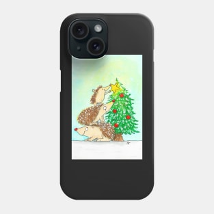 Hedgehog Merry Christmas Phone Case