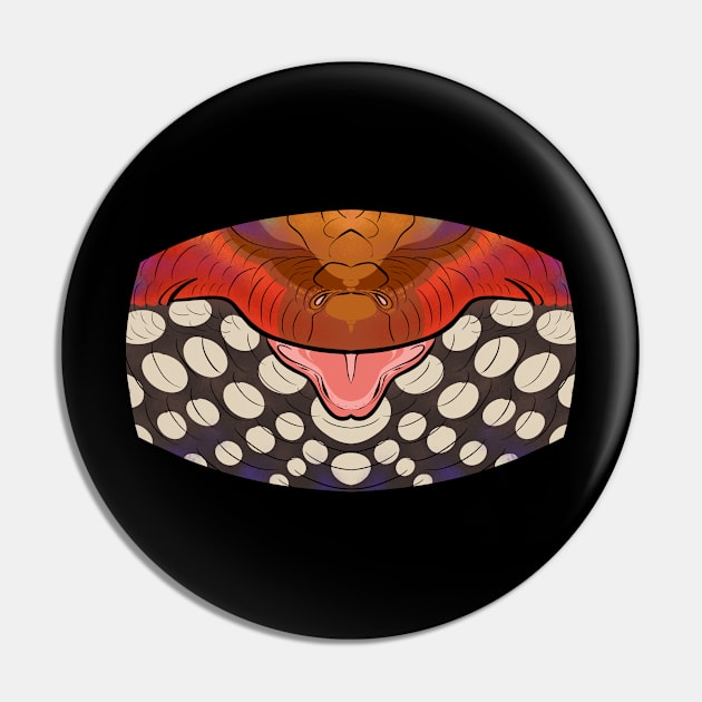 Fire Skink Mask Pin by TwilightSaint