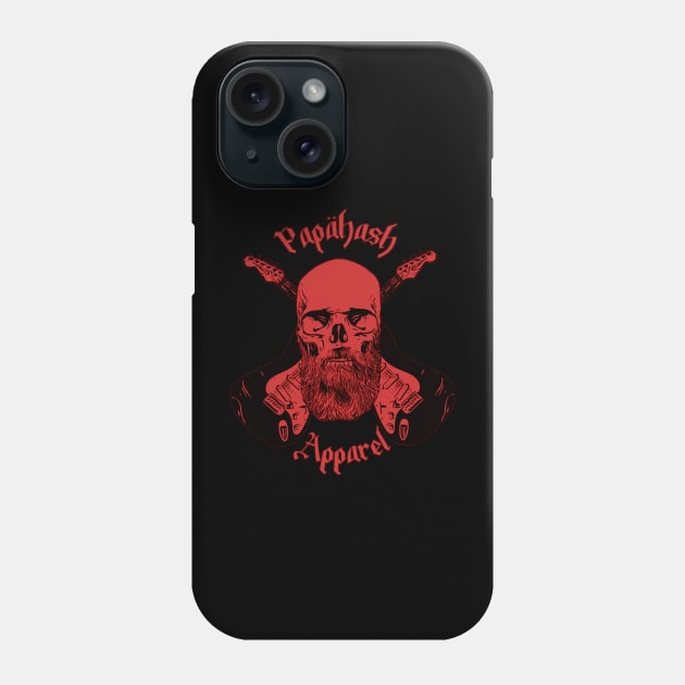 Papa Hash Apparel: Motorbeard and Guitars Phone Case by Papa Hash's House of Art