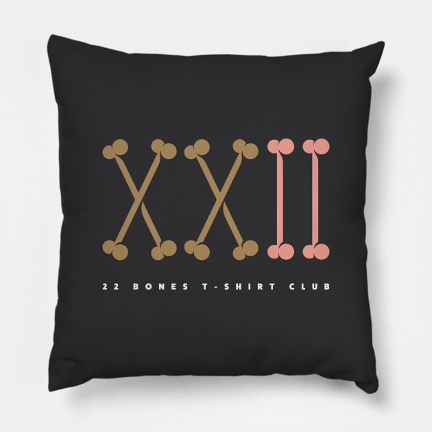 22 Bones Roman Numerals Pillow by JSNDMPSY