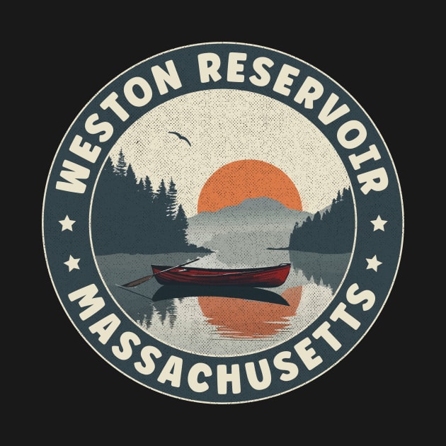 Weston Reservoir Massachusetts Sunset by turtlestart