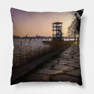 Sunset Landscape Pillow