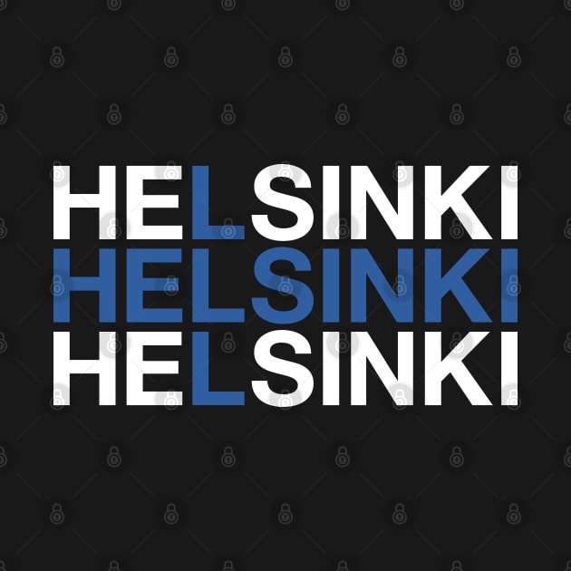 HELSINKI Finnish Flag by eyesblau