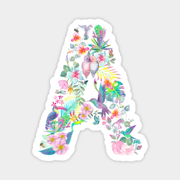 A - Decorative Alphabet Magnet by Gingerlique