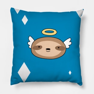 Happy Birthday - Angel Sloth Face Pillow