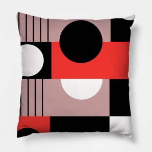 bauhaus pattern Pillow