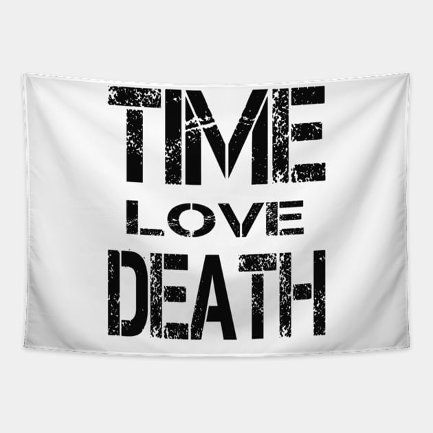 TIME LOVE DEATH Tapestry by AxeandCo