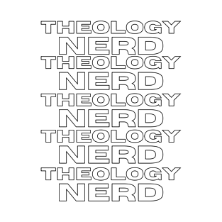 Theology Nerd repeat design clothing T-Shirt