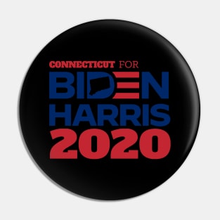 Connecticut for Biden Harris 2020 Pin