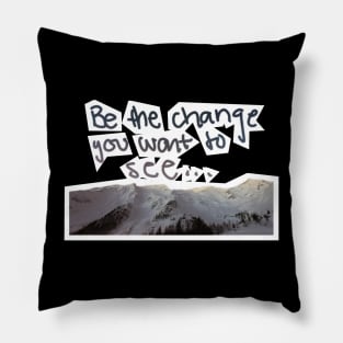 Positively mountain vibes Pillow