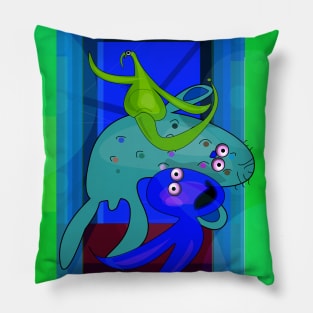 Playful Refugees Pillow