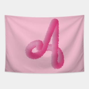 Pink Animal Initials Tapestry