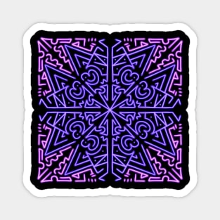 Purple Vision Pattern Magnet