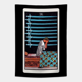 Card #58 - Nine Of Swords - Rider Waite Smith Tarot Tapestry