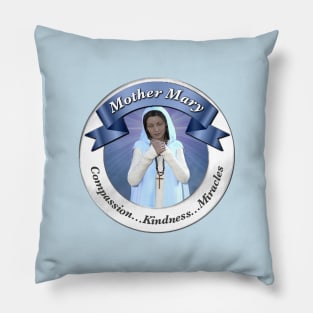 Divine Love With Mother Mary Pillow