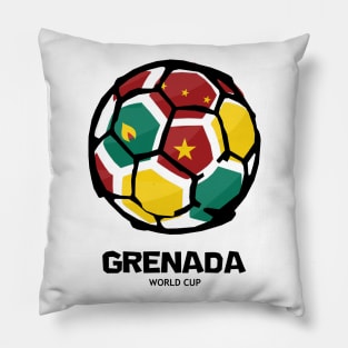 Grenada Football Country Flag Pillow