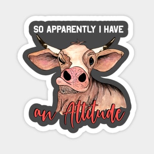 Heifer with attitude Magnet