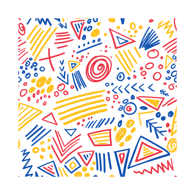 Abstract childish style pattern by yuliia_bahniuk