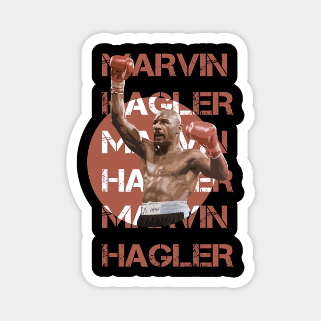 marvin hagler leg Magnet by aldistar