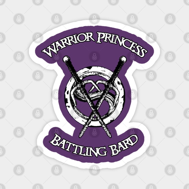 Warrior Princess & Battling Bard Magnet by CharXena