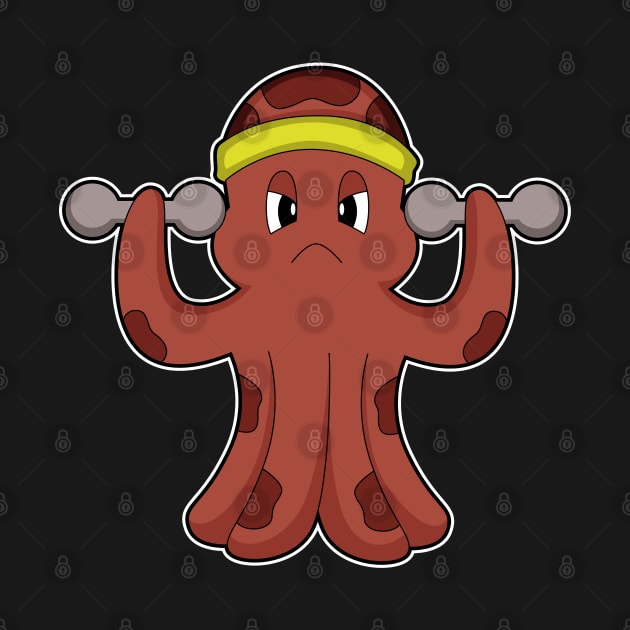 Octopus Fitness Dumbbells Sports by Markus Schnabel